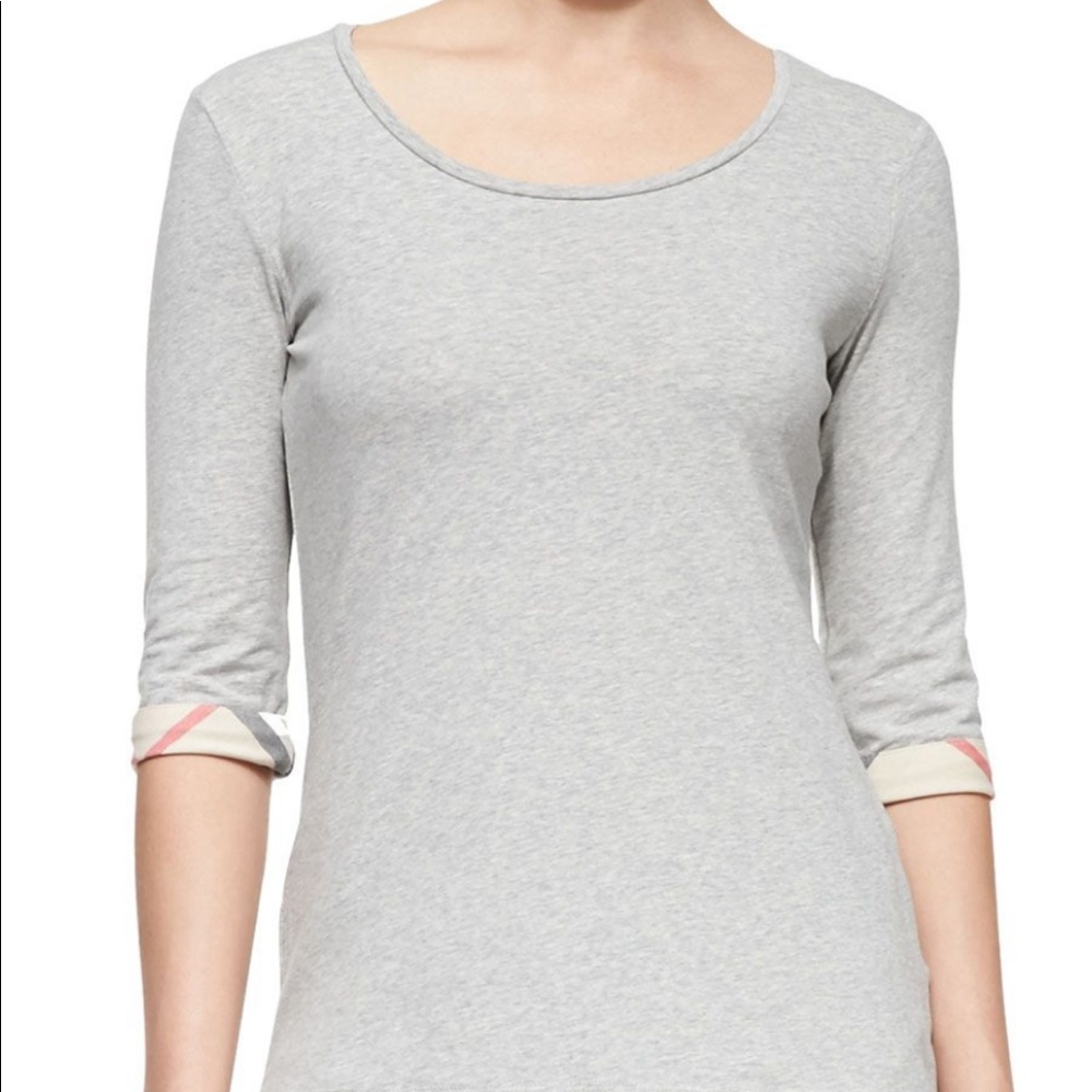 Gray Burberry shirt
